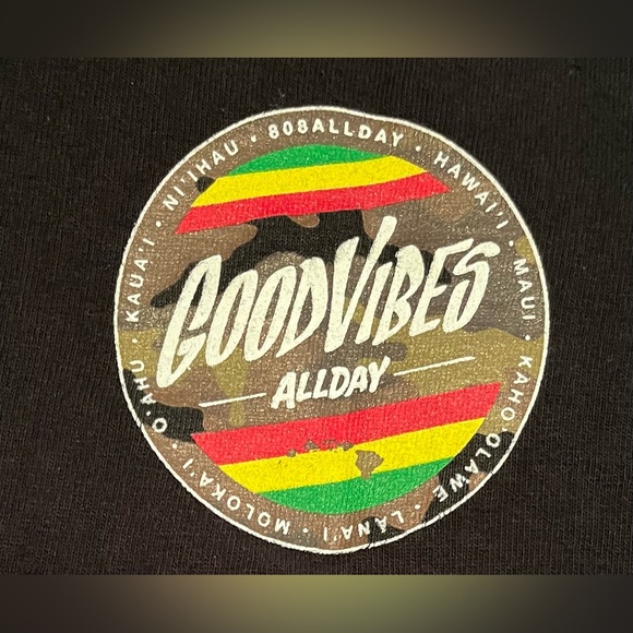808 All Day Logo Good Vibes T-Shirt Adult Size Large - Picture 2 of 9